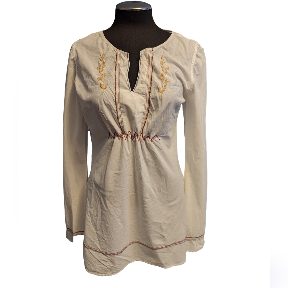 Napapijri cotton peasant top/tunic
